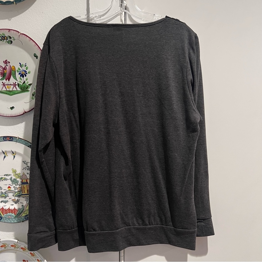 Flats and Heels Embellished Sweater Blouse - Picture 6 of 7